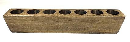 7 Hole Rustic Wooden Sugarmold-Mold Only | Amazon (US)
