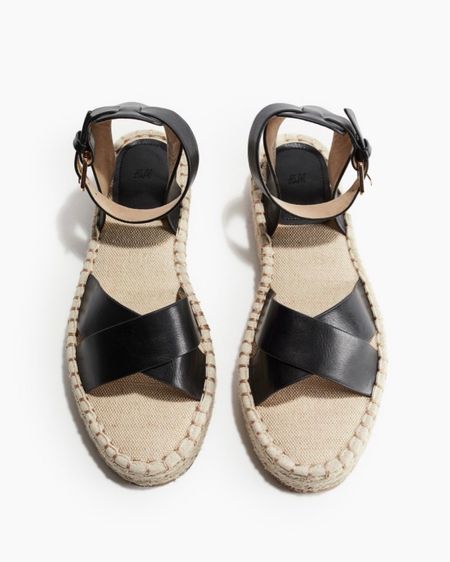 Espadrille sandals - come in tan and black! 

#LTKshoecrush #LTKstyletip #LTKfindsunder50