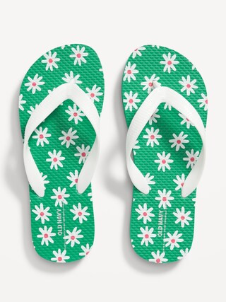 Printed Flip-Flop Sandals for Girls (Partially Plant-Based) | Old Navy (US)