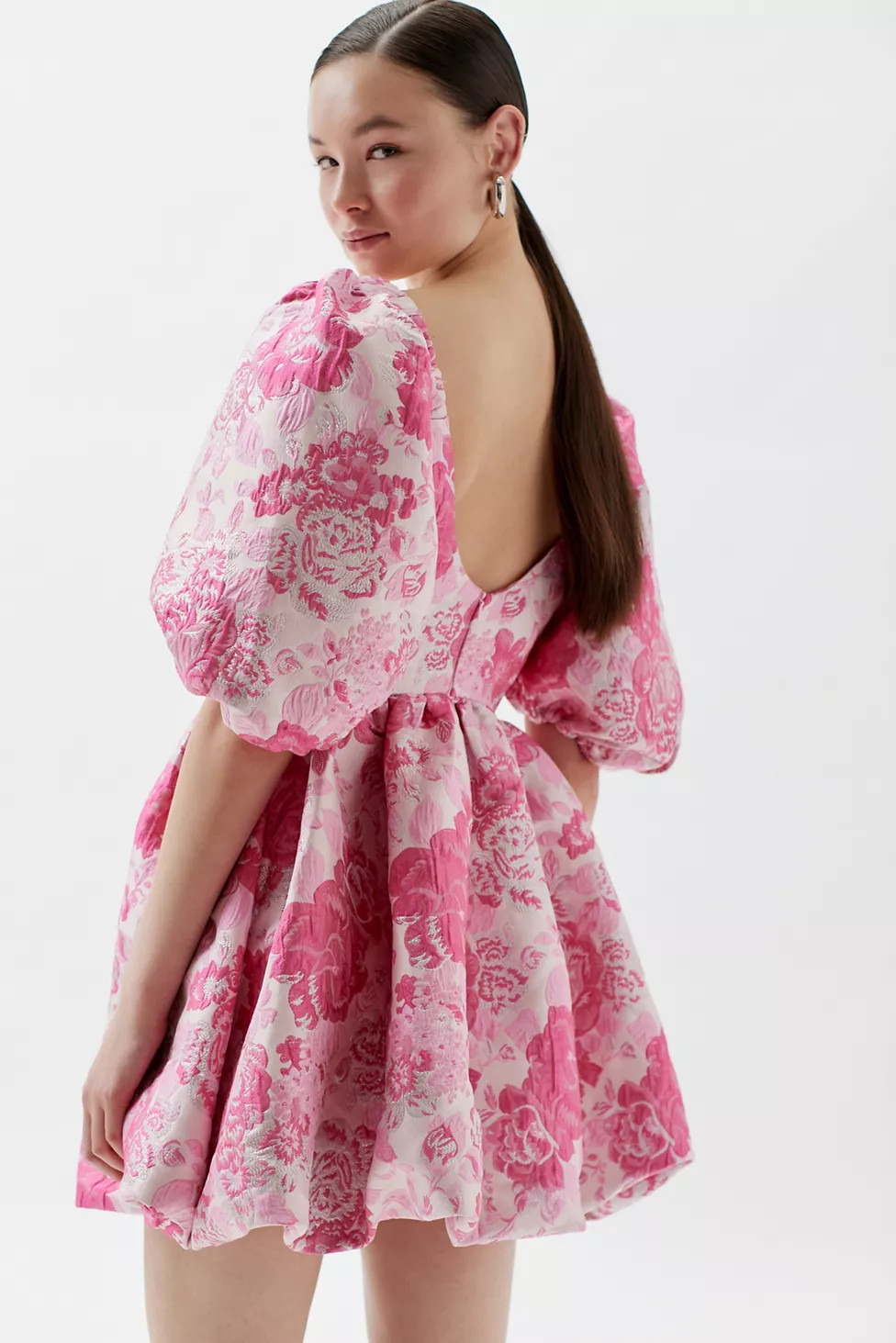 Sister Jane UO Exclusive Showtime Metallic Jacquard Mini Dress | Urban Outfitters (US and RoW)