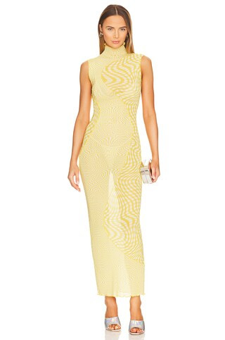 Camila Coelho Lagoon Maxi Dress in Yellow Gingham from Revolve.com | Revolve Clothing (Global)