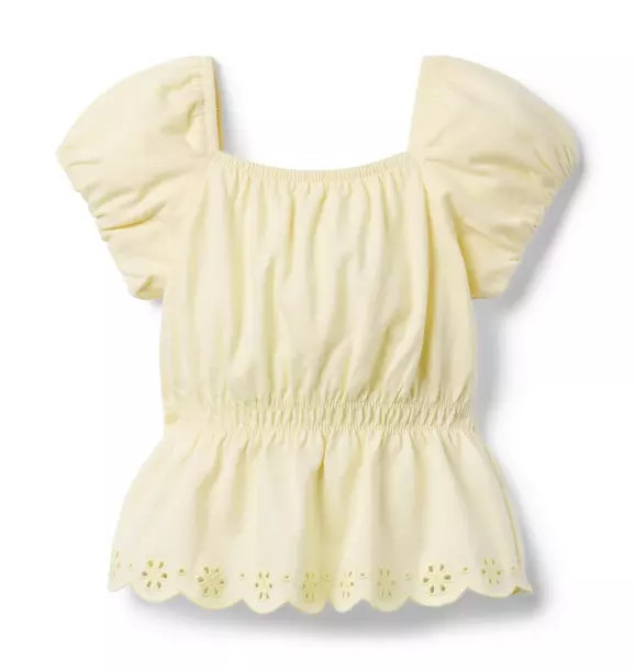 Puff Sleeve Peplum Top | Janie and Jack