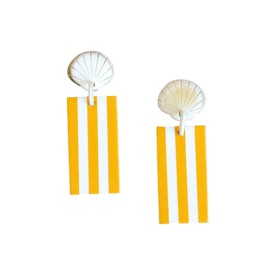Citrus Shell Cabana Earrings | Sunshine Tienda