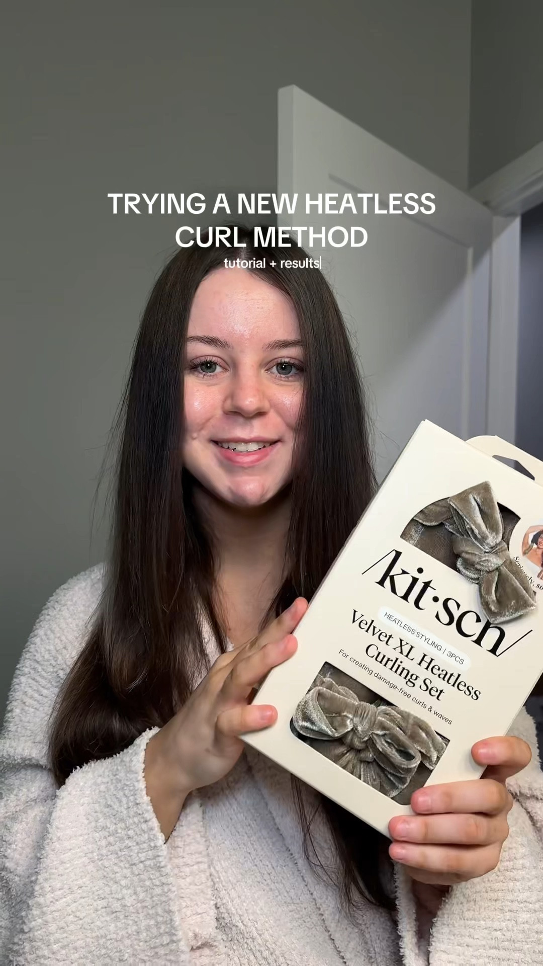 Trying out a new heatless curl method!! Perfect if your hair slips off the satin curling rods🤍 

#LTKBeauty