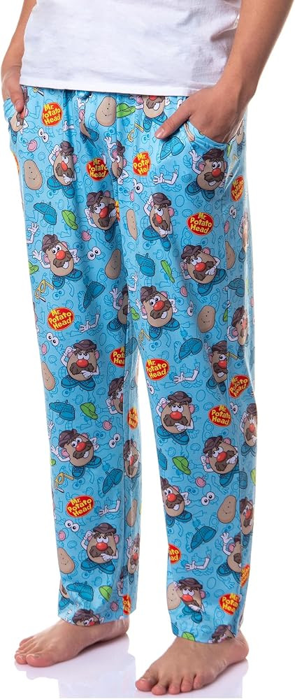 INTIMO Mr. Potato Head Men's Pajama Pants \u2013 Dress Up Tossed Print Adult Sleepwear Lounge Bot... | Amazon (US)