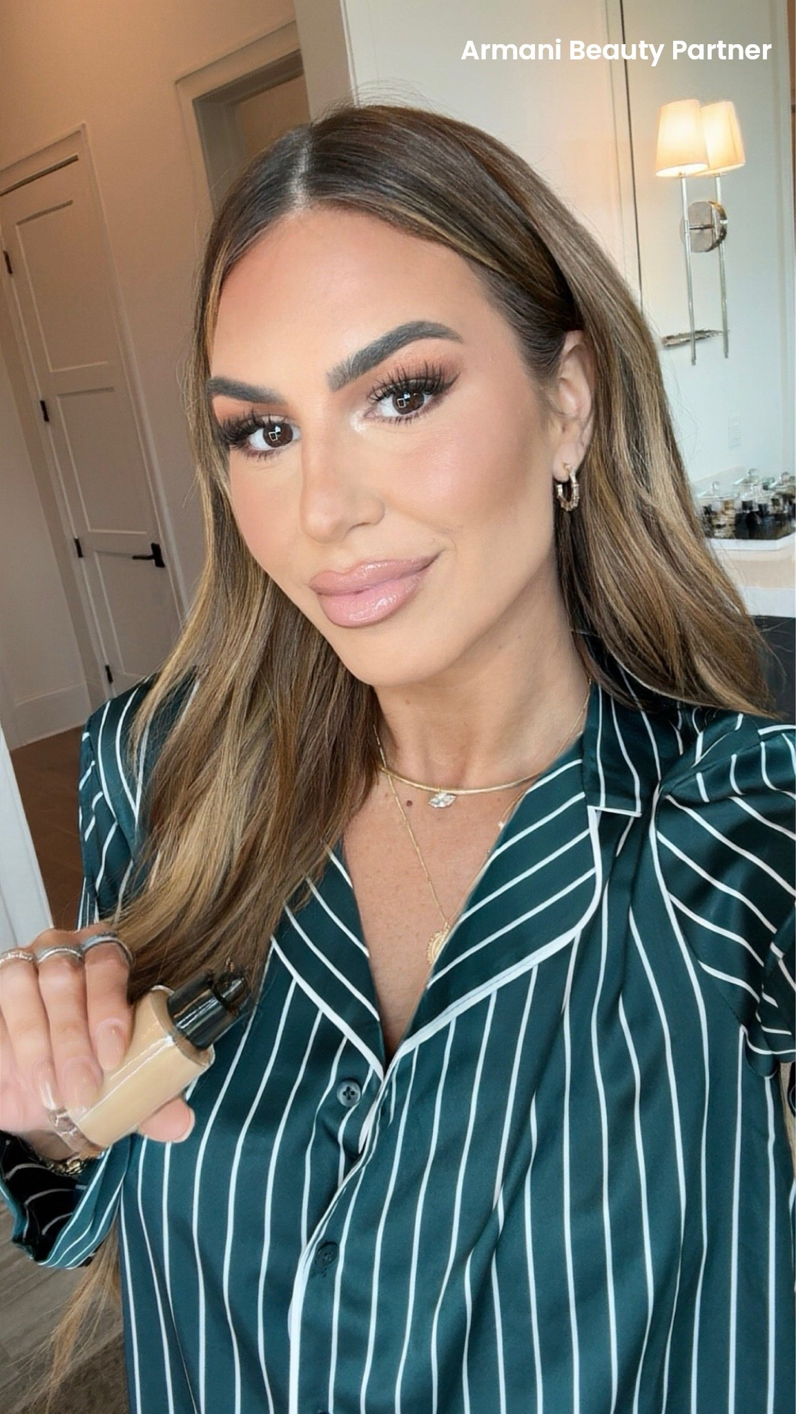 loving my Armani beauty luminous silk foundation!  The perfect foundation for flawless, glowy skin that never looks cakey!  I’m in shade 6.5  #armanimakeup #powerofyou