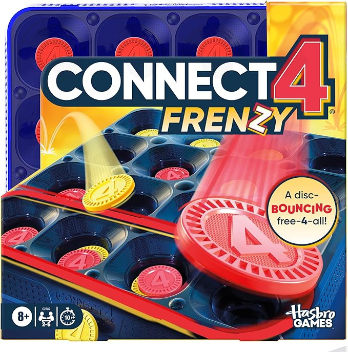 Connect 4 Frenzy Game | Bounce Discs 4 The Win | Family Party Games for Kids, Teens, and Adults |... | Amazon (US)