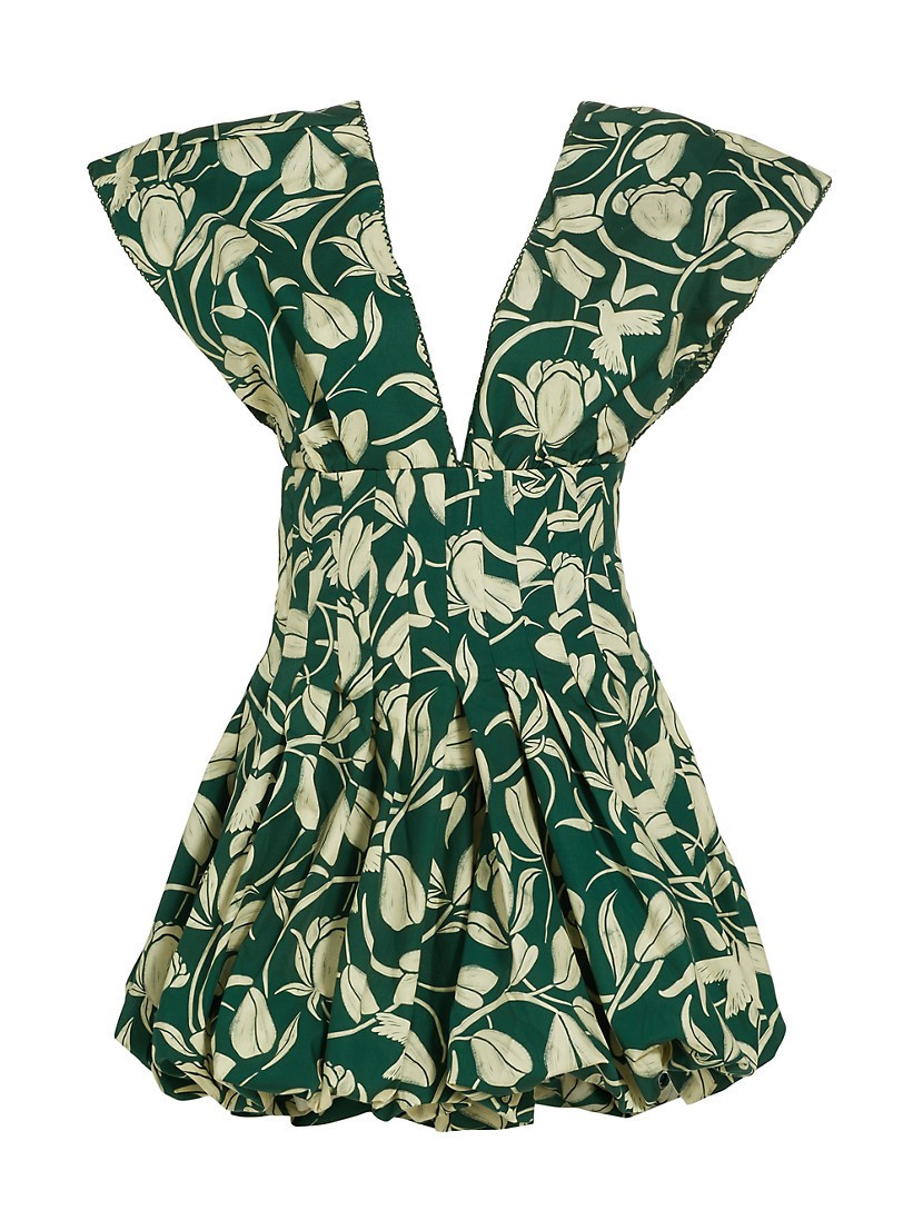 Annato Flora V-Neck Minidress | Saks Fifth Avenue