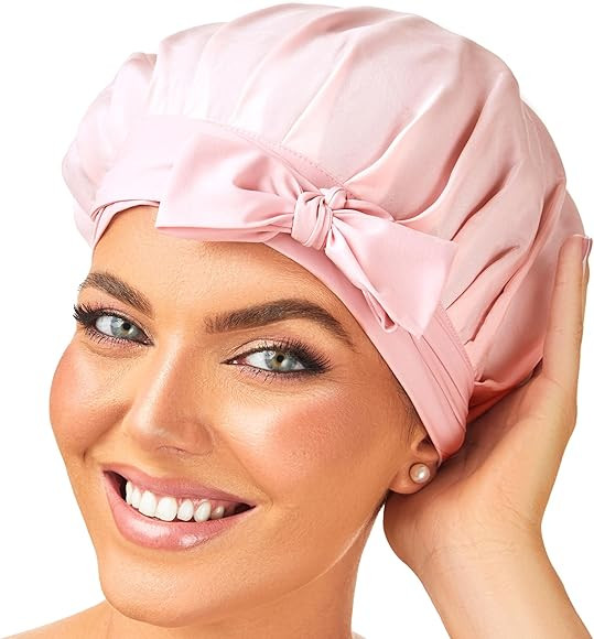 GOLDEN STAR BEAUTY Bonnet en Soie - 100% Soie de mûrier - Bonnet de Sommeil en Soie - pour Femme... | Amazon (FR)