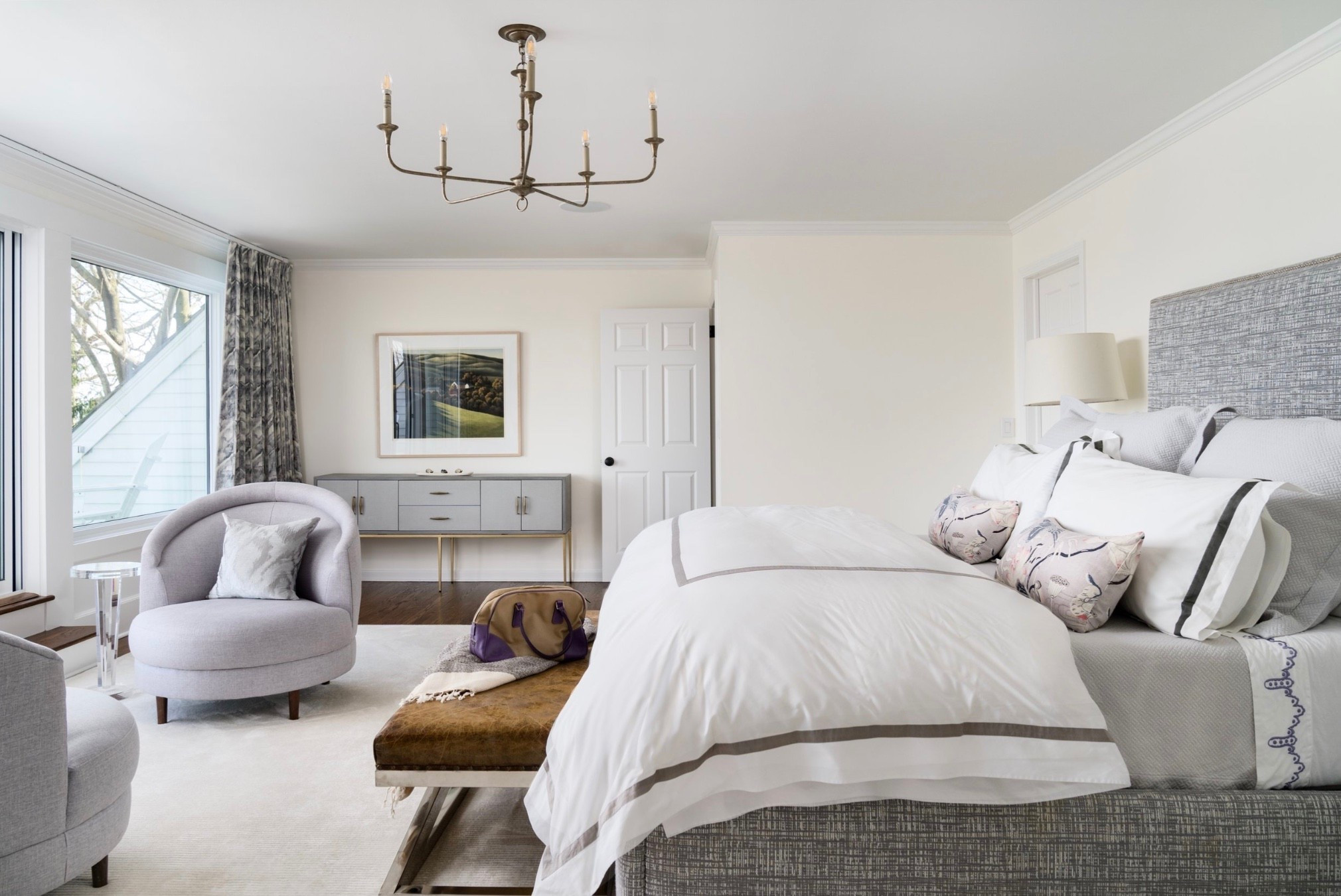When the weather outside gets frightful, a calming master bedroom for retreat is essential. We layered soft gray and white tones with luxurious sheets and pillows to create the ultimate bedroom getaway. It’s especially important to get your beauty sleep in the winter months, and this is just the room to do the trick 

#LTKHome #LTKSeasonal #LTKHoliday