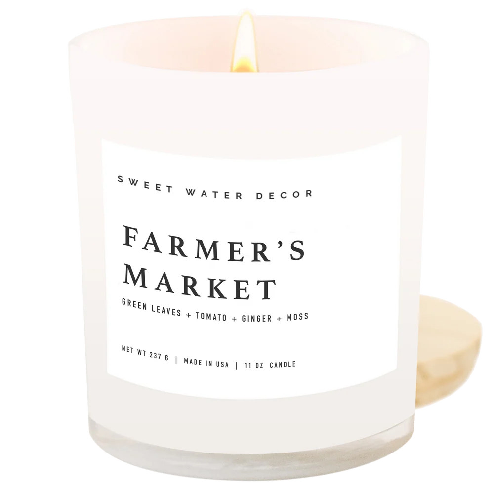 Farmer's Market Soy Candle | 11oz Tomato Candle | Sweet Water Decor, LLC