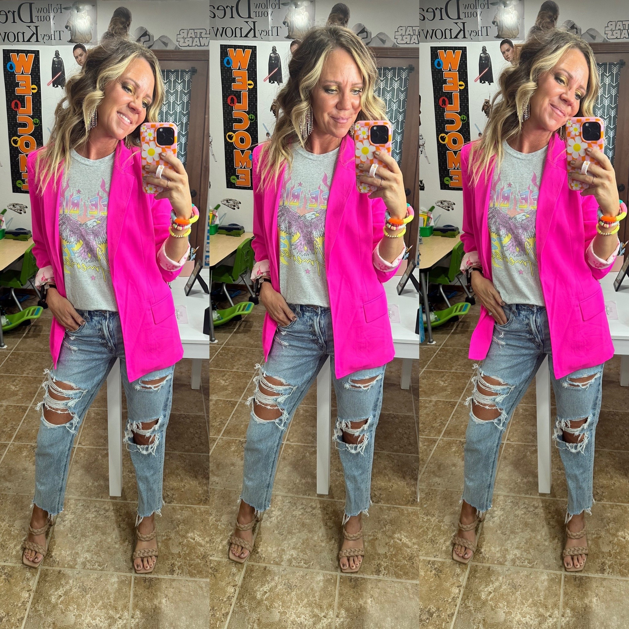 I am so excited to be wearing a Lcfashionfitstyle shirt with my @amazon blazer and shoes and @americaneagle jeans. #lcfashionfitstyle #amazon #americaneagle #fallfashion #workwear #blazer 



#LTKFindsUnder100 #LTKHoliday #LTKootd