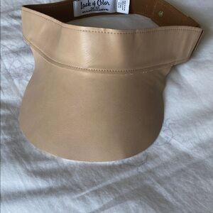 Lack of Color Beige Leather Visor | Poshmark