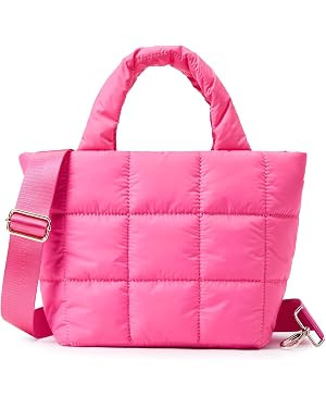 KALIDI Quilted Tote Bag Small Puffer Crossbody Bag for Women Lightweight Nylon Puffy Shoulder Han... | Amazon (US)