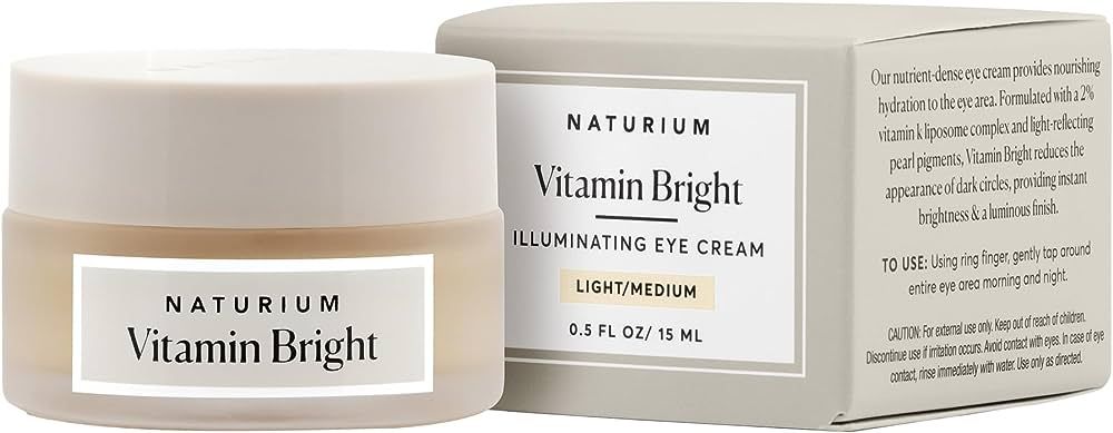 Naturium Vitamin Bright Illuminating Eye Cream, Under Eye Repair Cream for Dark Circles, with Vit... | Amazon (US)