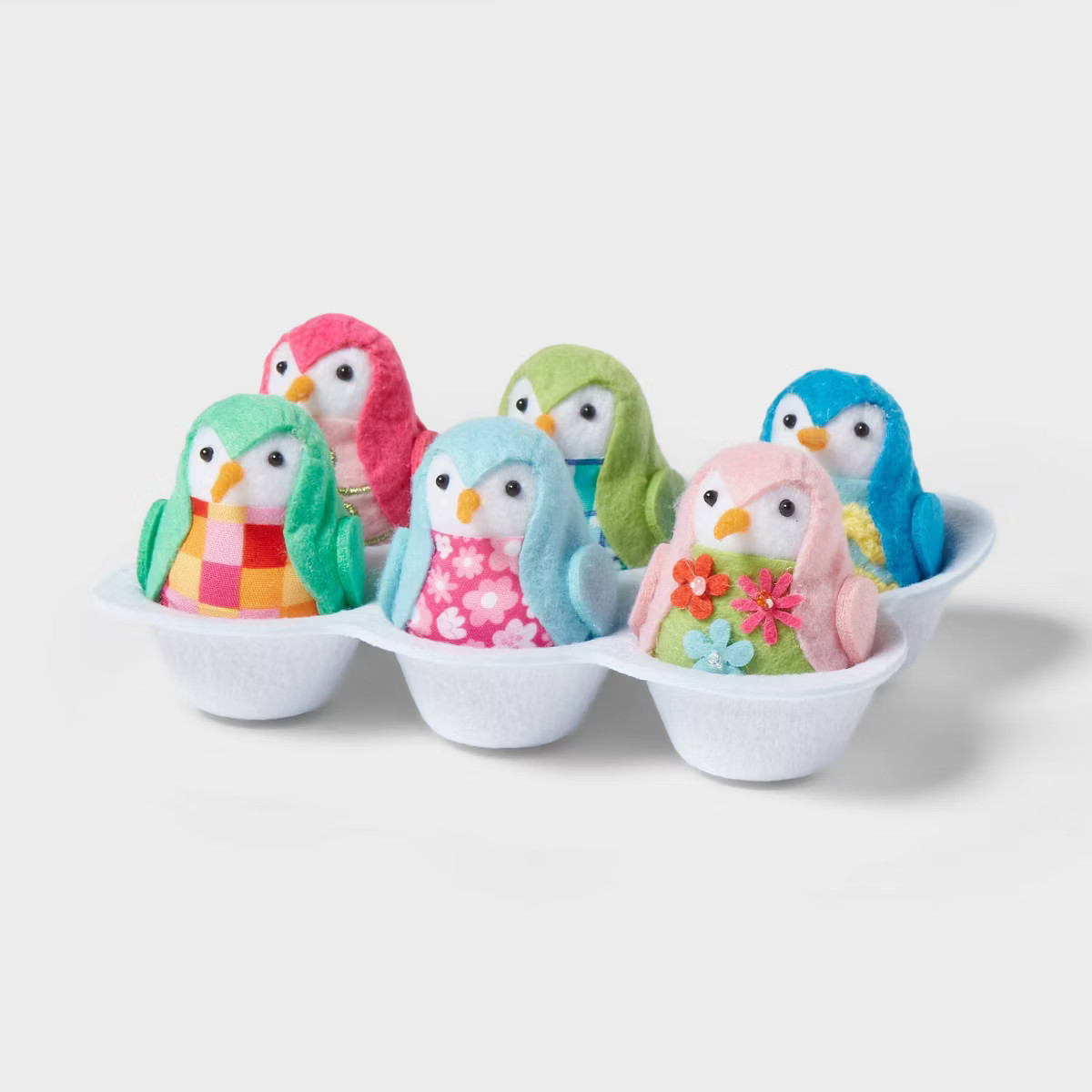 Featherly Friends™ 7pc Fabric Easter Egg Carton - Spritz™ | Target