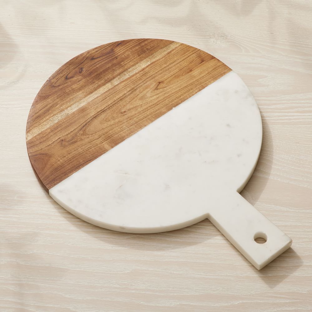Mixed Marble &amp; Wood Preston Cheeseboards | West Elm (US)