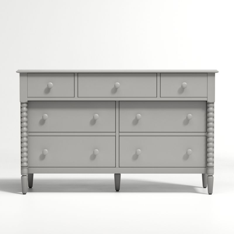 Kids Jenny Lind Wide Grey Dresser + Reviews | Crate & Kids | Crate & Barrel