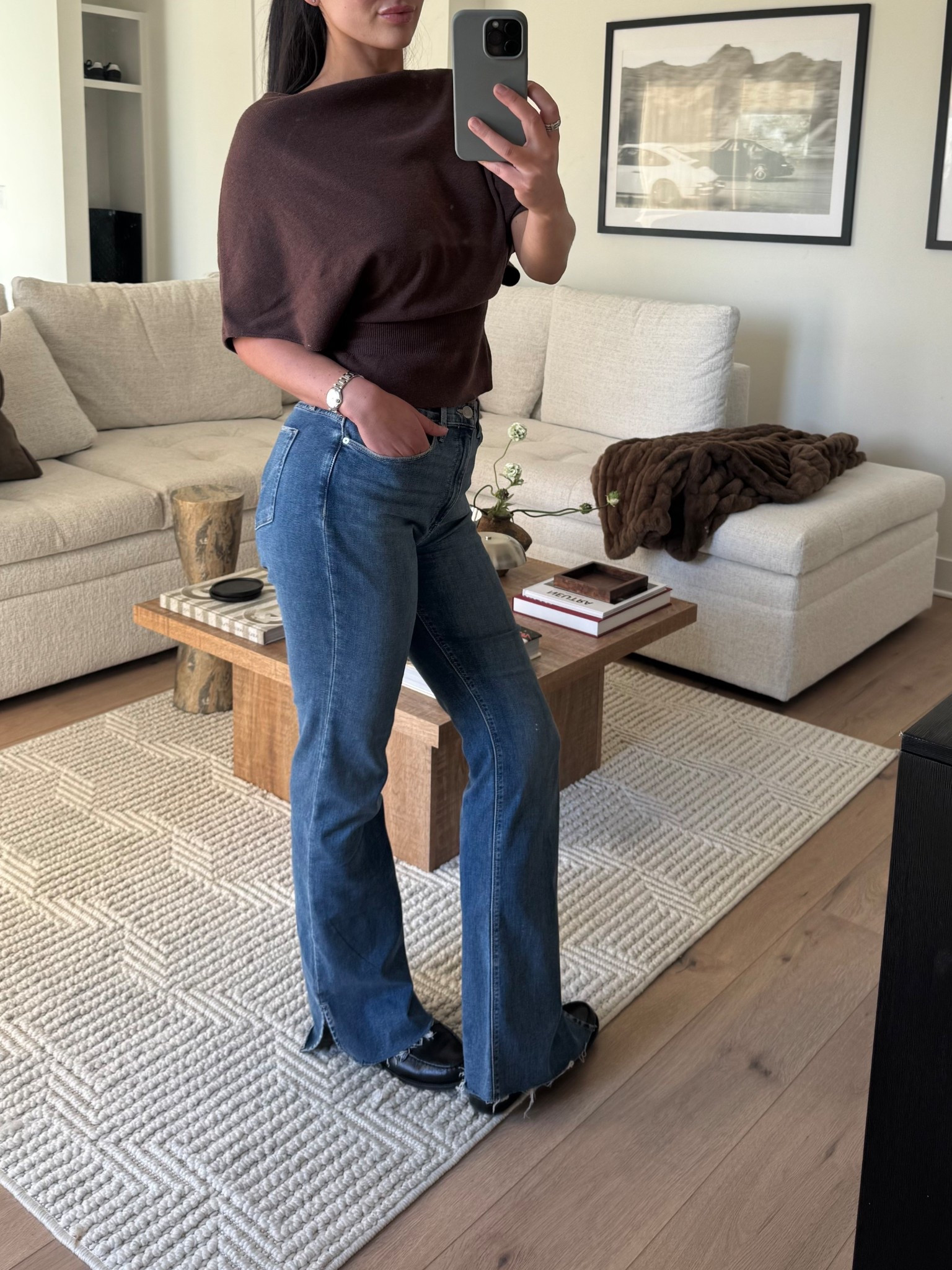 sold out in this wash but love these Hudson bootcut jeans!! 