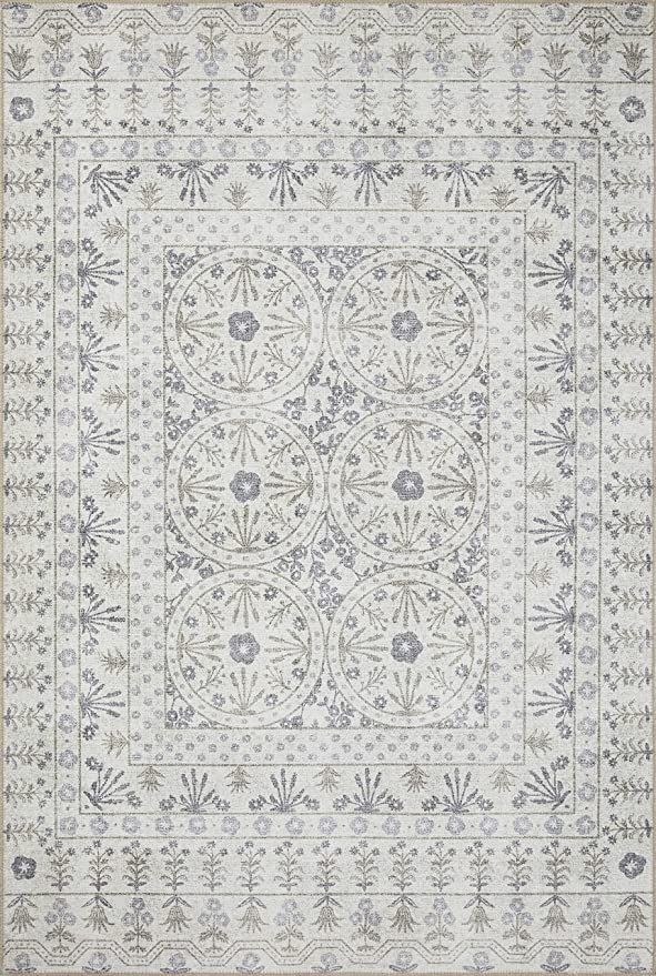 Rifle Paper Co. x Loloi Maison Collection MAO-03 Rosette Ivory 2'-6" x 7'-6" Runner Rug | Amazon (US)