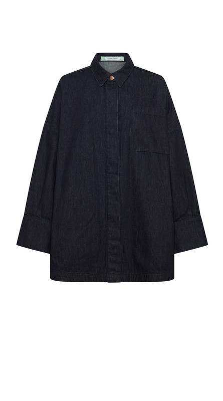 Denim Oversized Shirt in Indigo Wash | Bohemian Traders