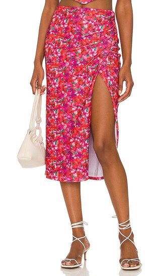 Lana Midi Skirt in Island Floral | Revolve Clothing (Global)