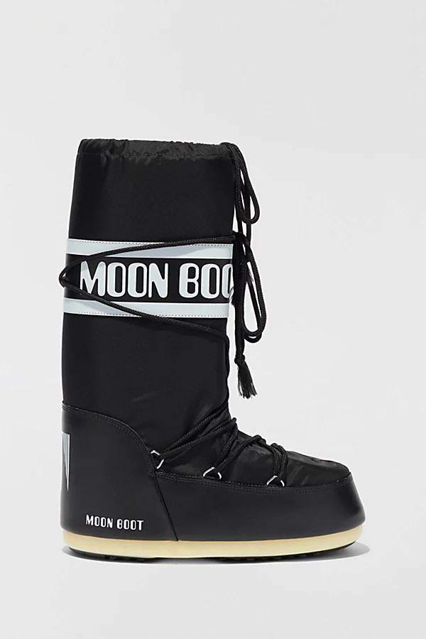 Moon Boot Icon Nylon Boot in Black, Women's at Urban Outfitters | Urban Outfitters (US and RoW)