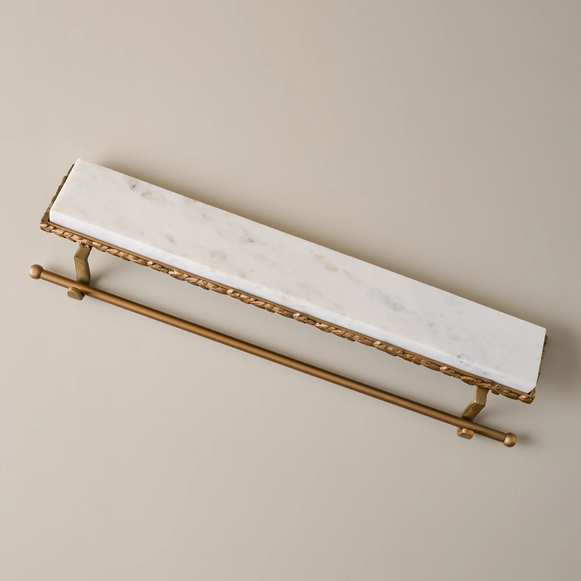 Marble and Gilded Multi Stocking Holder | Magnolia