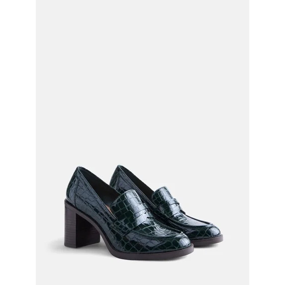 Free Assembly Women's Heeled Loafers | Walmart (US)