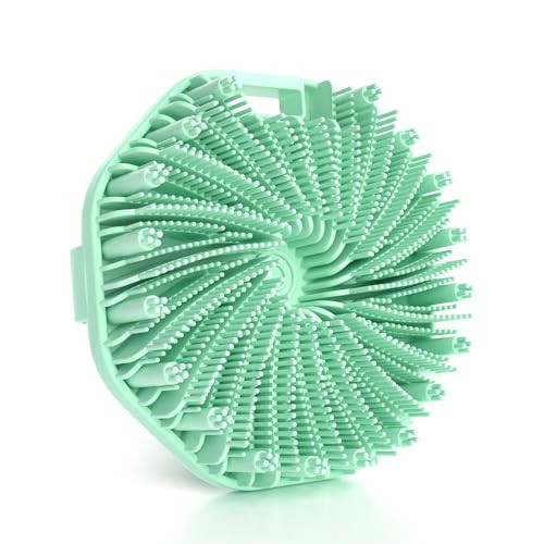 Silicone Body Scrubber, Exfoliating Body Wash Scrubbers Exfoliator, Shower Body Brush for Effective Showering Exfoliation and Gentle Massage (Green) | Amazon (US)