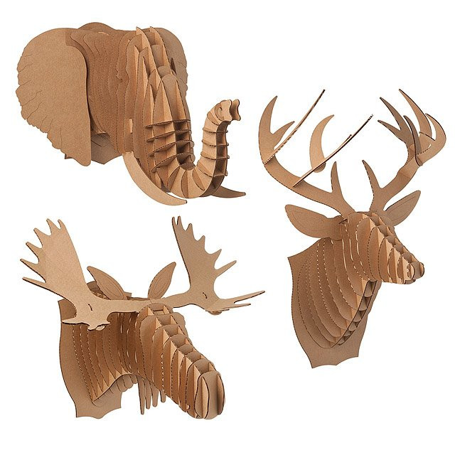 Cardboard Animal Heads | Uncommon Goods