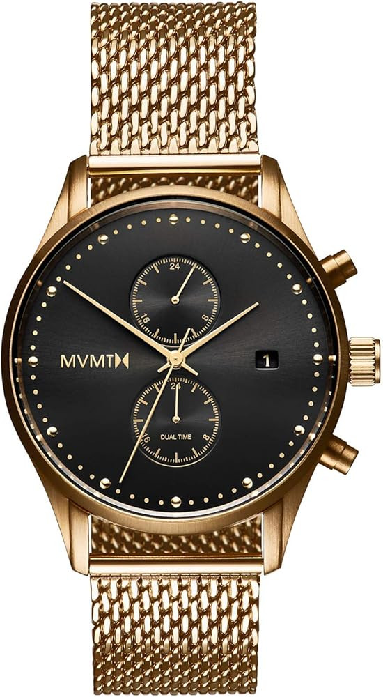 Amazon.com: MVMT Voyager Mens Watch, 42 MM | Stainless Steel Mesh Band, Analog Watch, Chronograph... | Amazon (US)