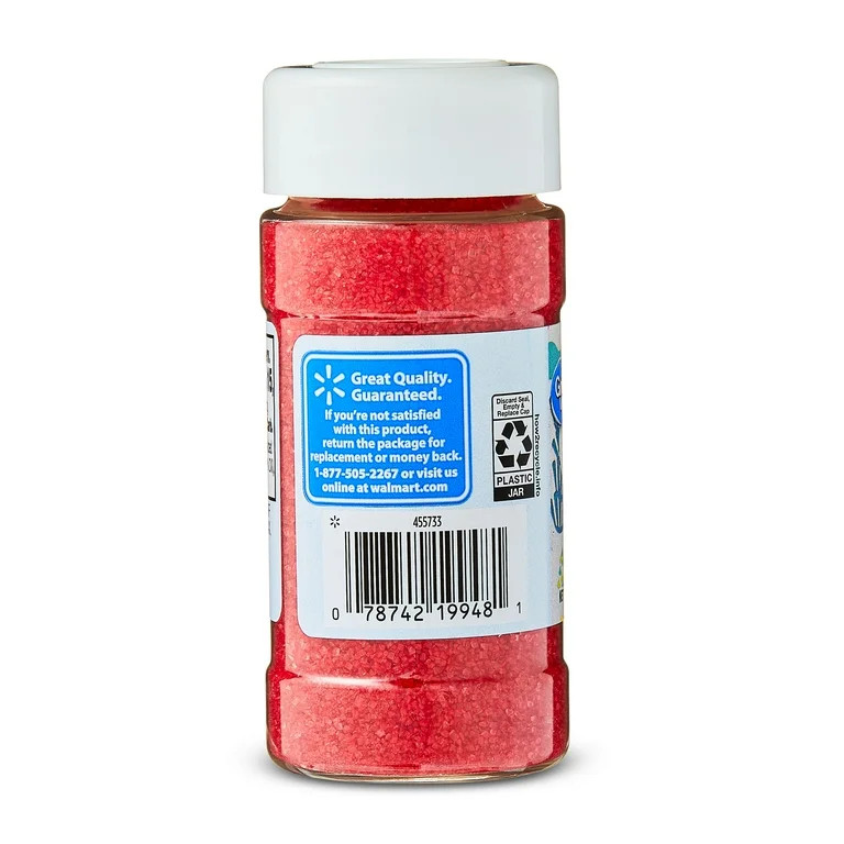 Great Value Red Sanding Sugar, 3.5 oz | Walmart (US)