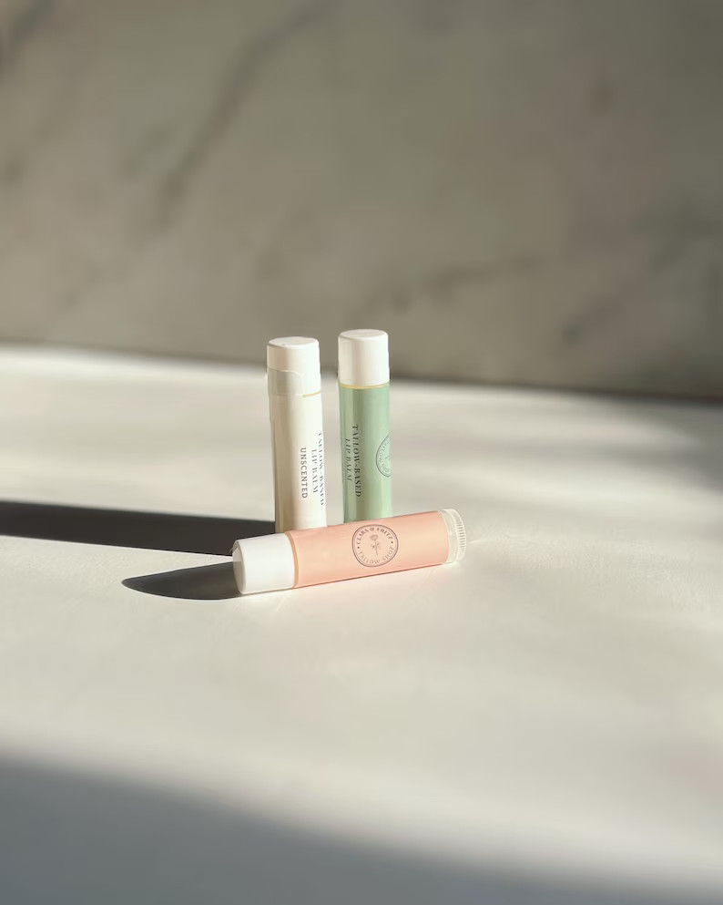 3-pack Tallow Lip Balm by Clara and Fritz - Etsy | Etsy (US)