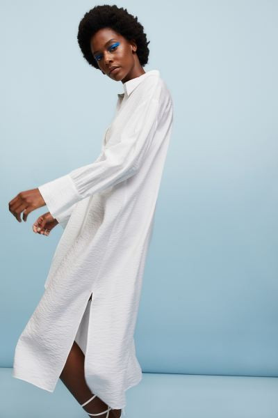 Tie-front shirt dress | H&M (UK, MY, IN, SG, PH, TW, HK)