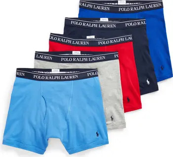 Polo Ralph Lauren 5-Pack Cotton Boxer Briefs | Nordstrom | Nordstrom