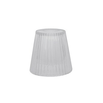 Style Selections 4.7-in x 5-in Cylinder Clear Ribbed Glass Vanity Light Shade with 1-5/8-in fitte... | Lowe's
