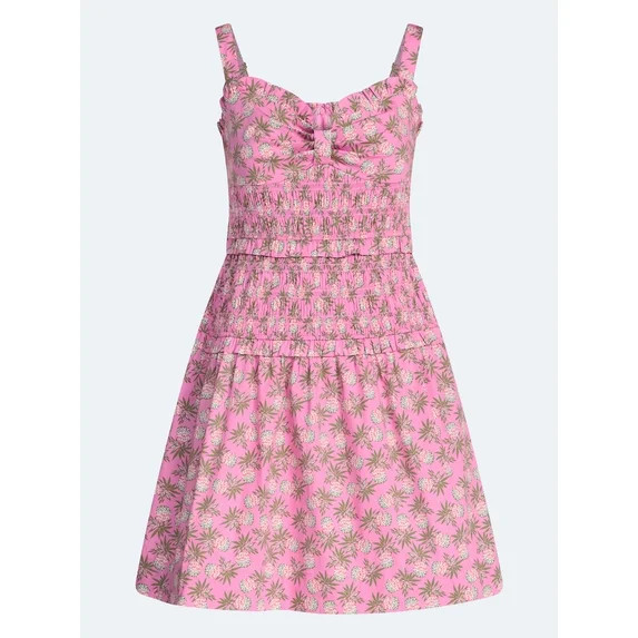 Free Assembly Women's Tiered Smocked Mini Dress, XS-XXL | Walmart (US)