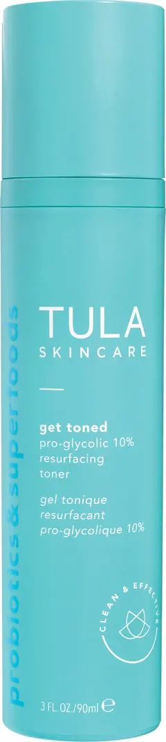 TULA Skincare Get Toned Pro-Glycolic 10% Resurfacing Toner | Nordstrom | Nordstrom