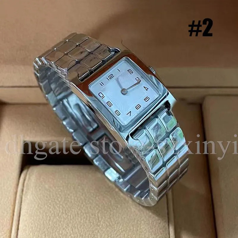 Fashion Frame Silver Watches Stainless Steel Band Women's Quartz Watch | DHGate