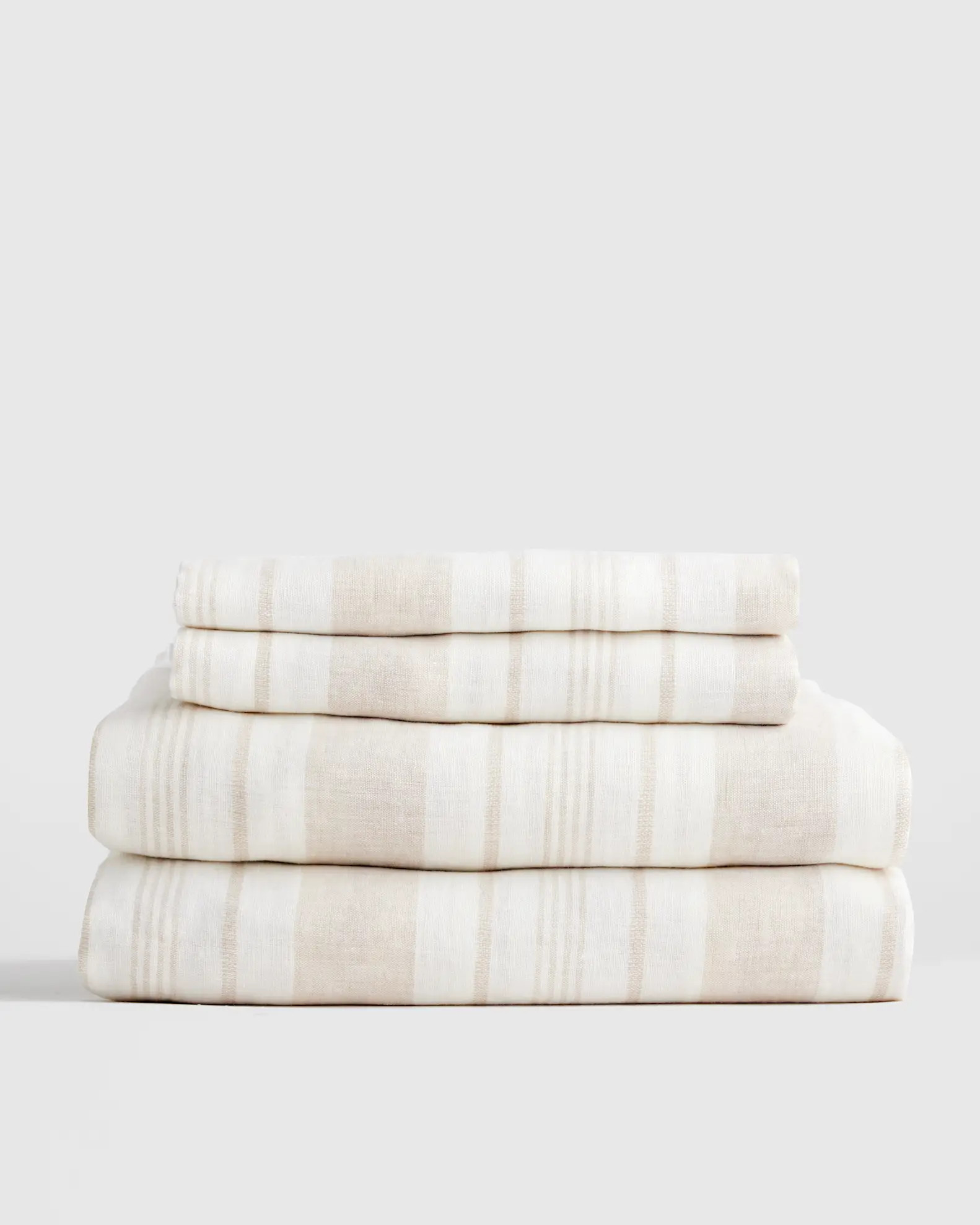 European Linen Modern Stripe Sheet Set | Quince