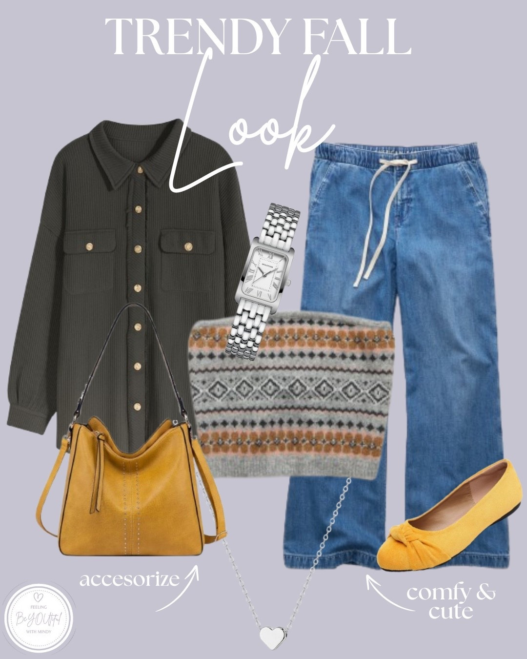 This outfit is giving classy fall energy — mustard tones, soft knits, and pull-on jeans that keep it cute and comfy. 🍂
✨ The full outfit is up and ready to shop! #ltk #fallvibes #over40

#LTKSeasonal