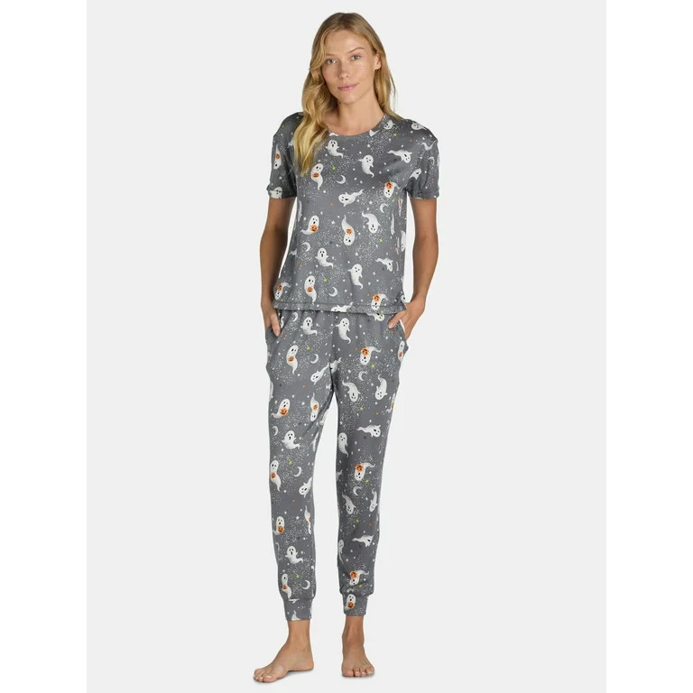 Way to Celebrate Women’s Halloween Pajama Set, Sizes XS-3X | Walmart (US)