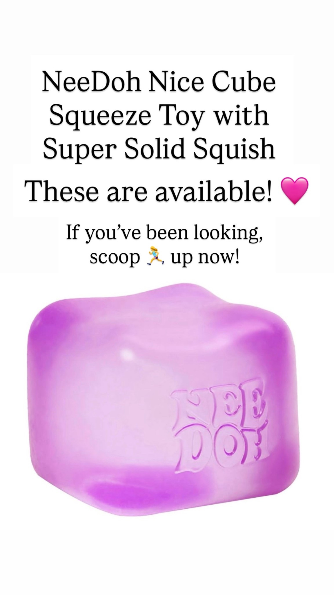 NeeDoh Nice Cube -Sensory Squeeze Toy with Super Solid Squish

#LTKKids