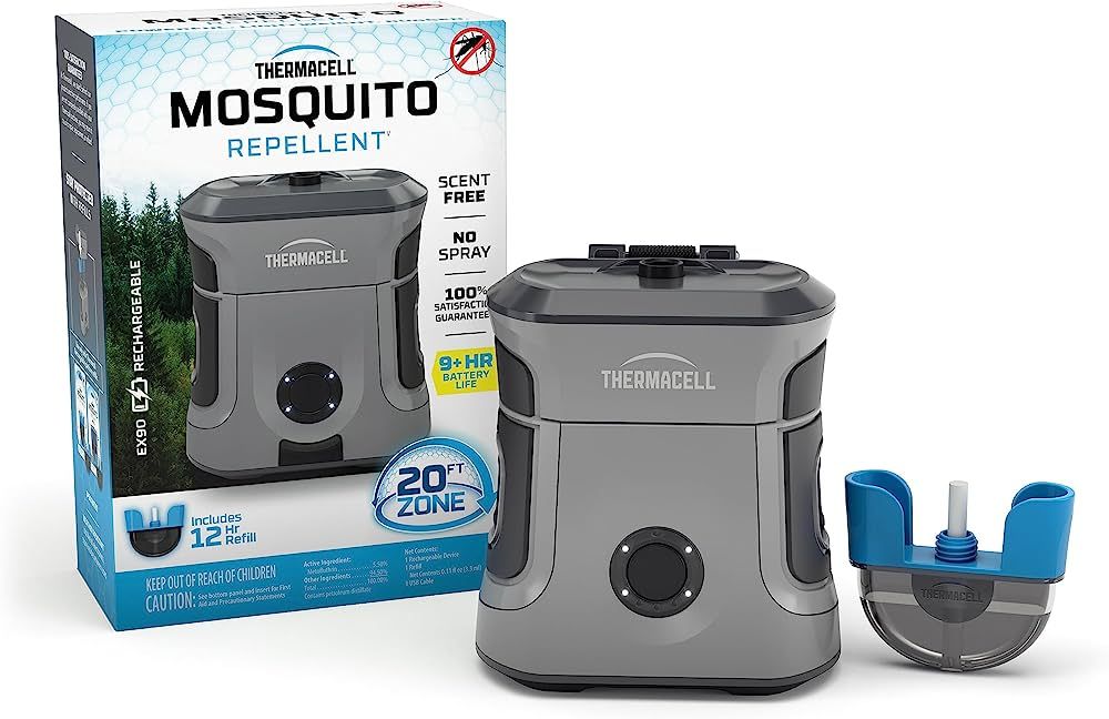 Thermacell Mosquito Repellent Rechargeable Adventure EX-Series EX90; 9-Hour Battery, Includes 12-... | Amazon (US)