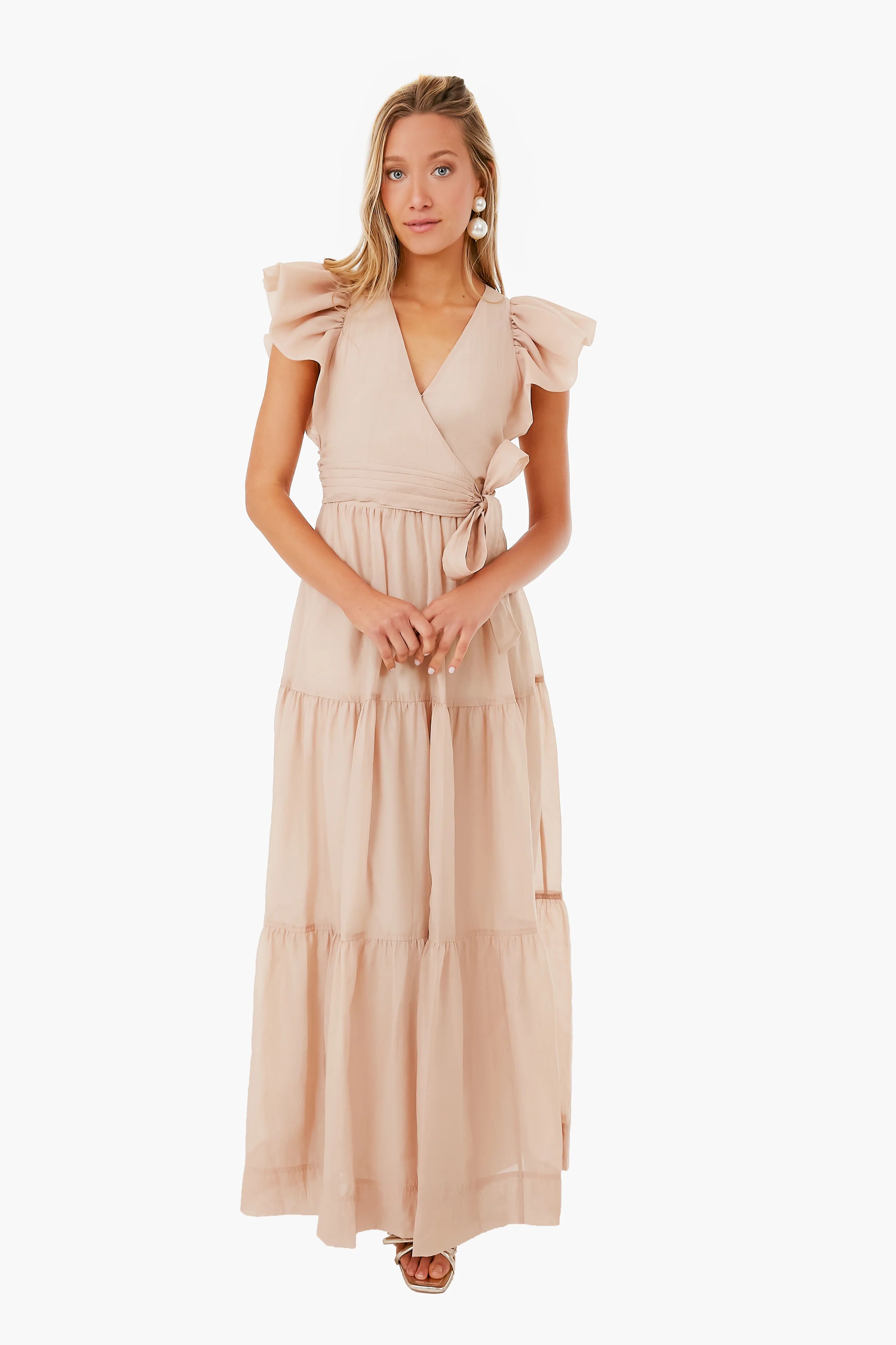 Oat Banks Organdy Puff Sleeve Maxi Dress | Tuckernuck (US)