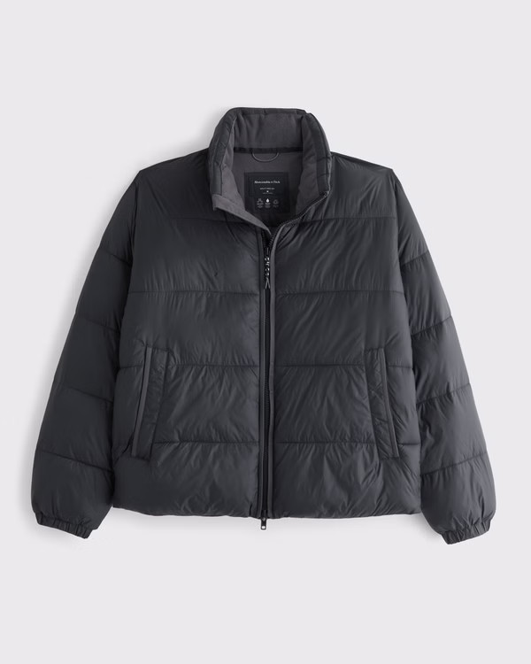 Men's A&F AirCloud Mockneck Puffer | Men's Coats & Jackets | Abercrombie.com | Abercrombie & Fitch (UK)