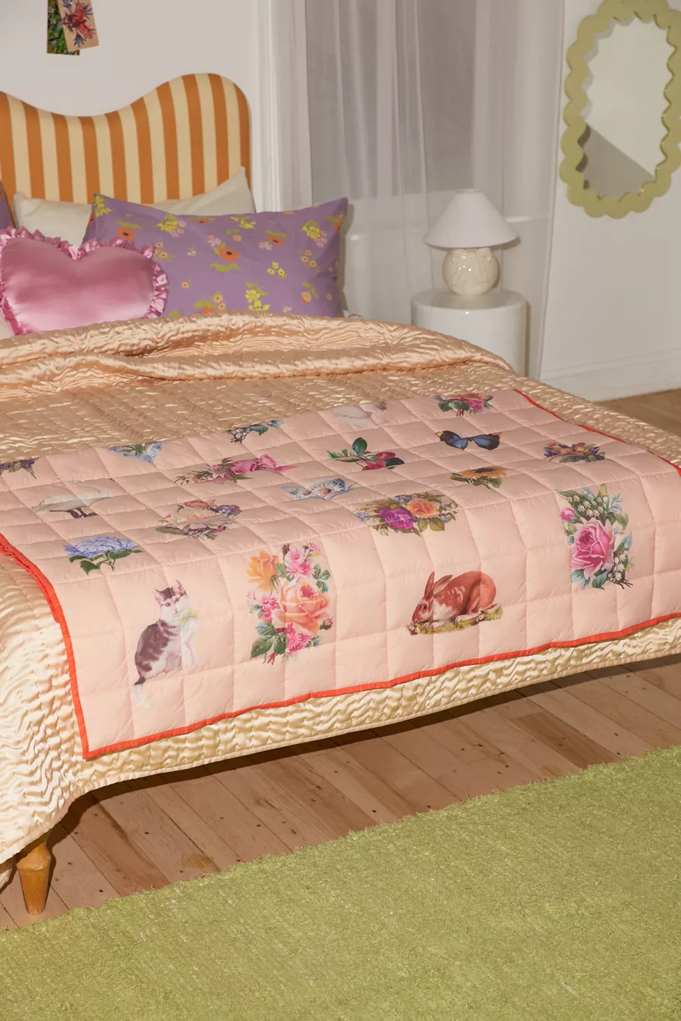 Vicki Collage Nylon Throw Blanket | Urban Outfitters (US and RoW)