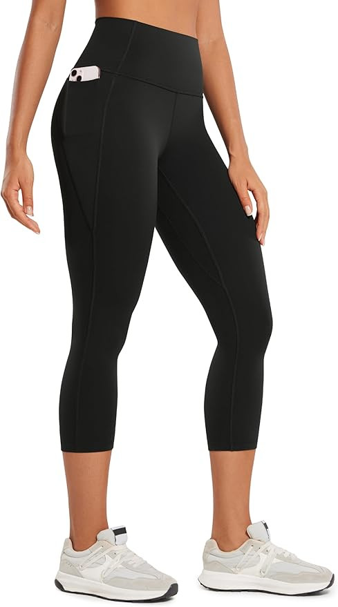 CRZ YOGA Womens Butterluxe Workout Capri Leggings with Pockets 21 Inches - High Waisted Gym Athle... | Amazon (US)