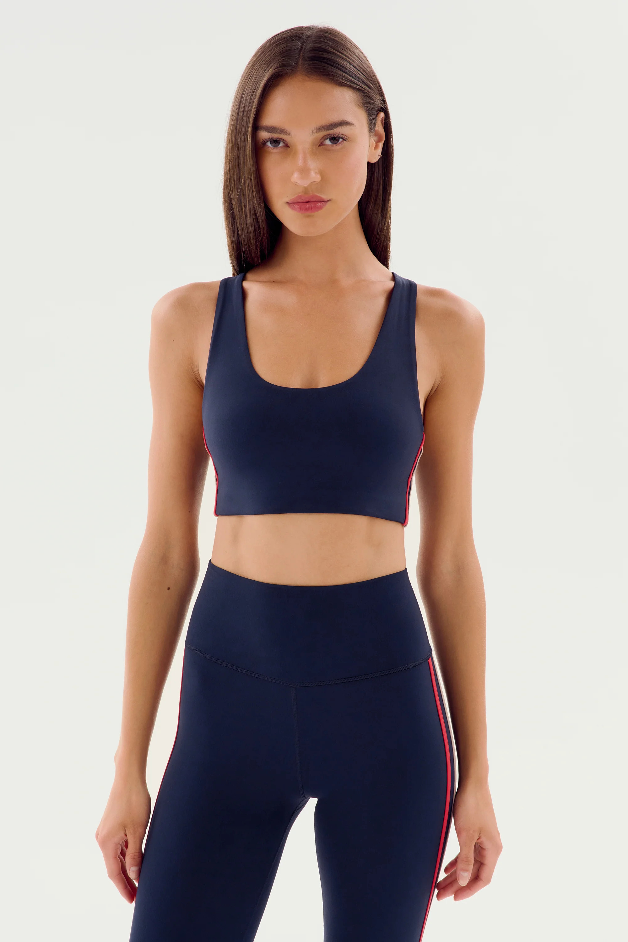 Ella Airweight Bra - Indigo/Pirate Red | SPLITS59 | Splits59.com